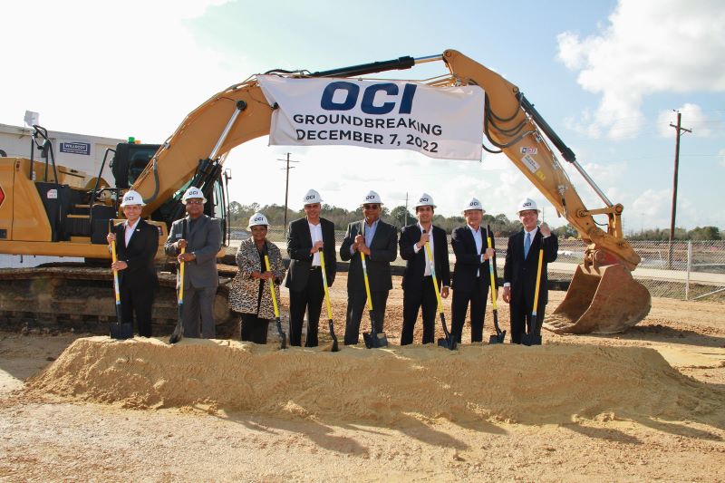 Dutch company OCI N.V. breaks ground on a new facility in Beaumont, Texas